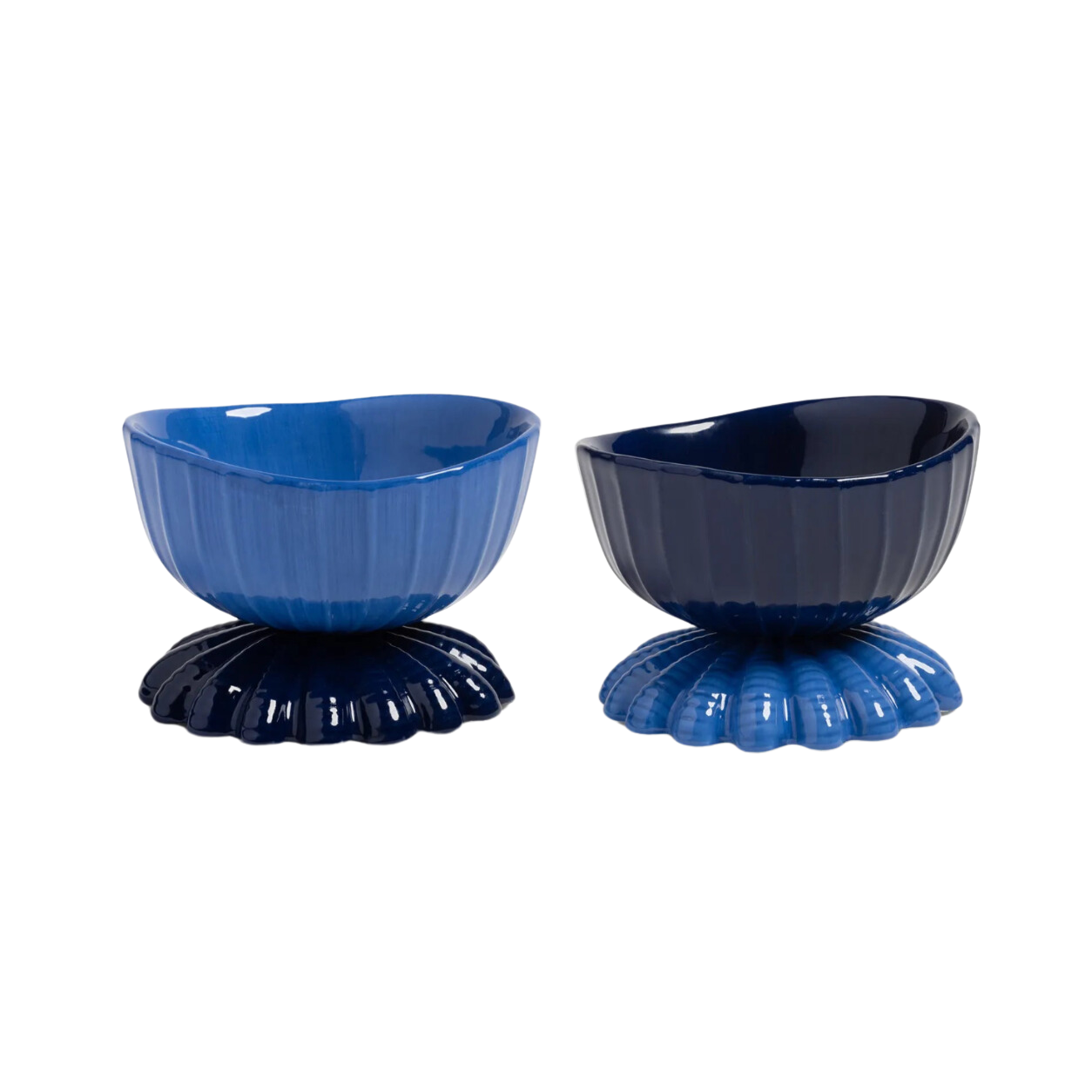 Coupe clam blue set of 2