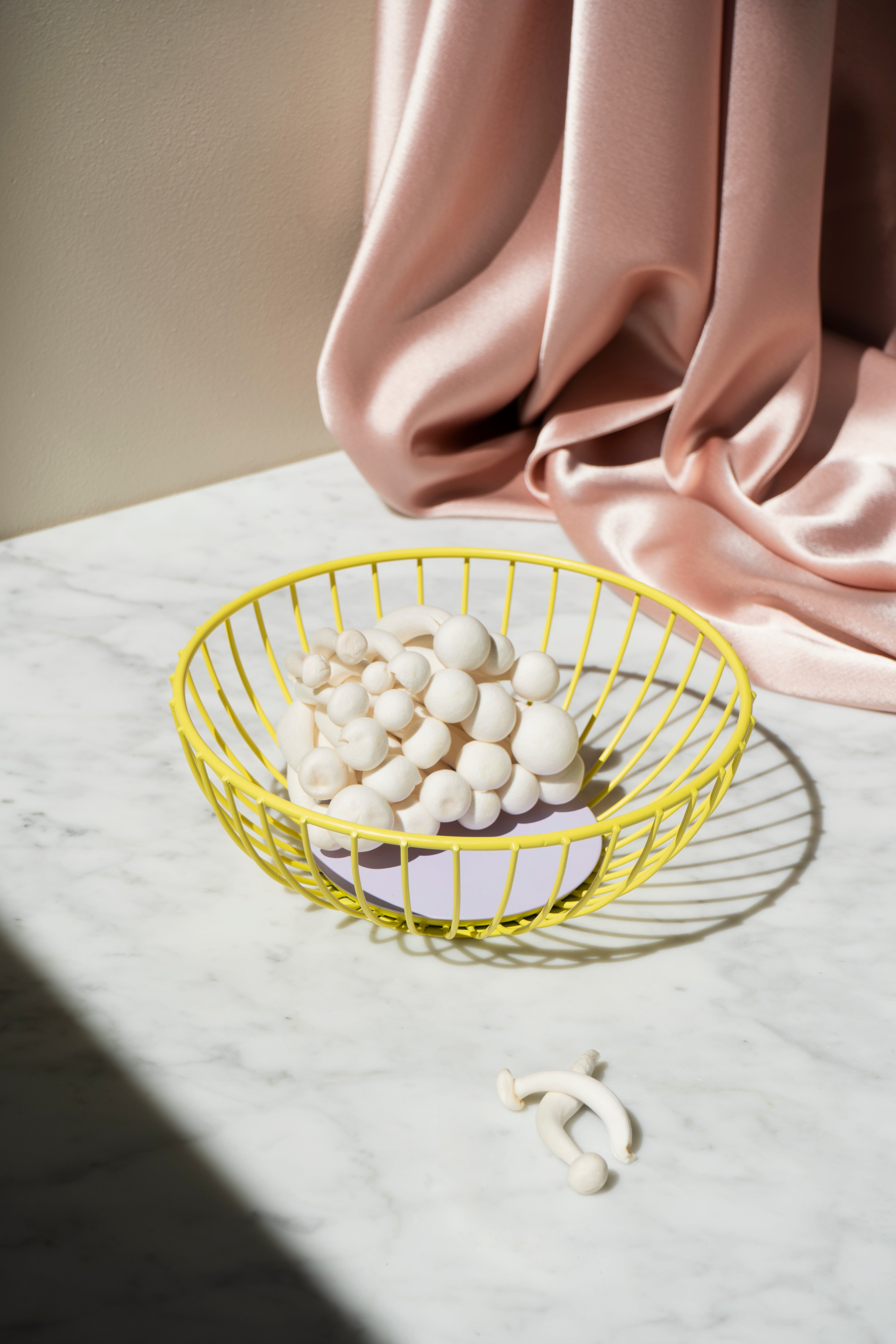 Iris Wire Basket Small - Yellow/Lilac