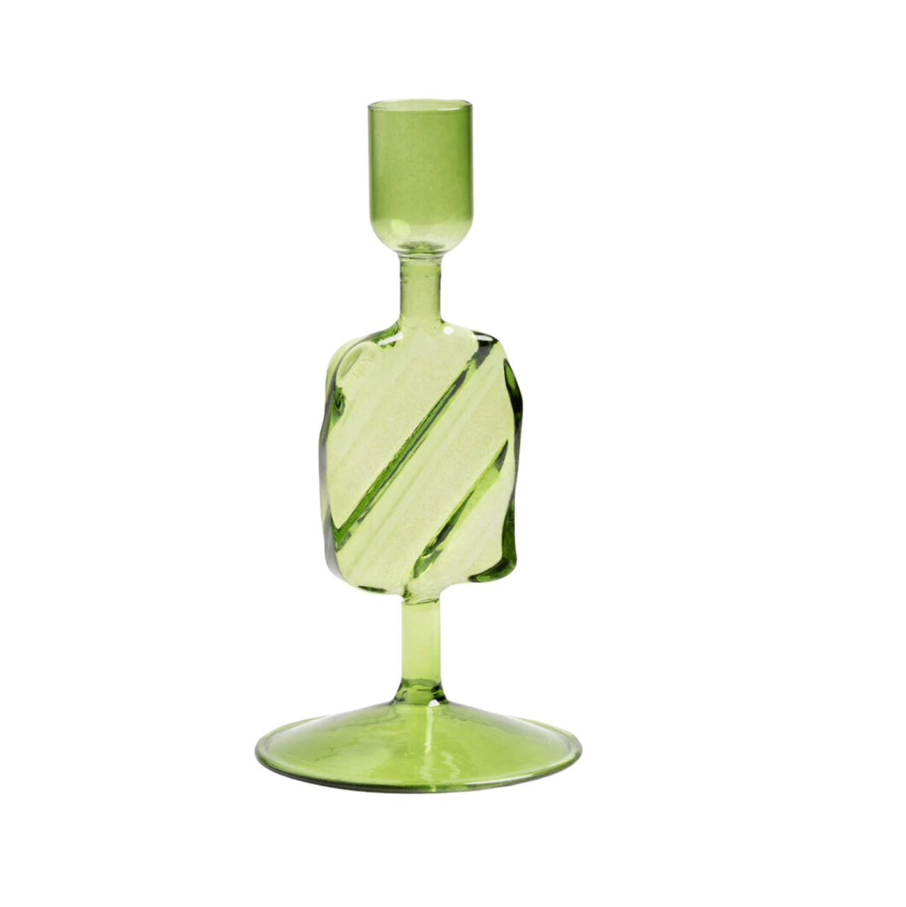 Candle holder puddle green
