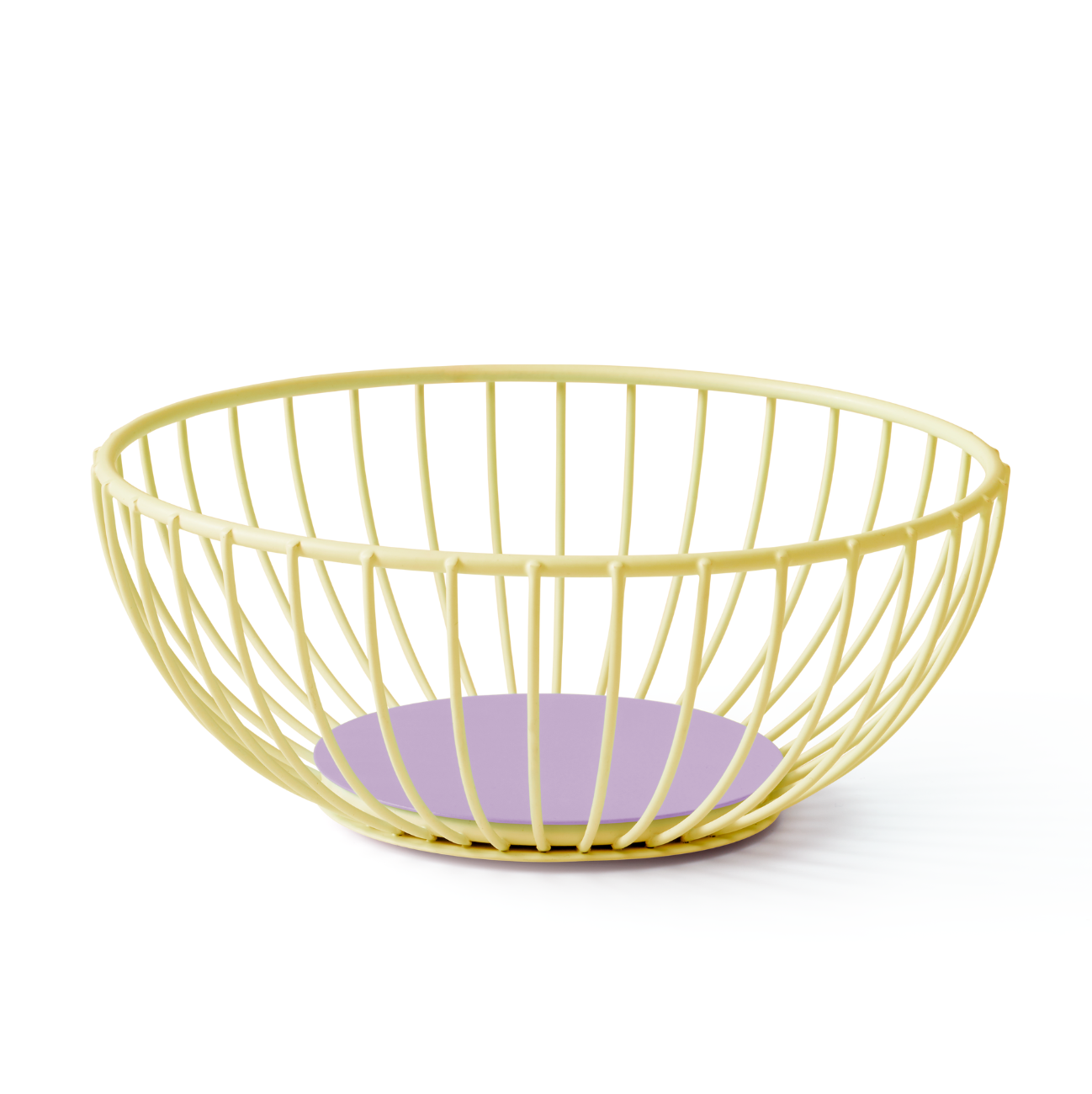 Iris Wire Basket Small - Yellow/Lilac