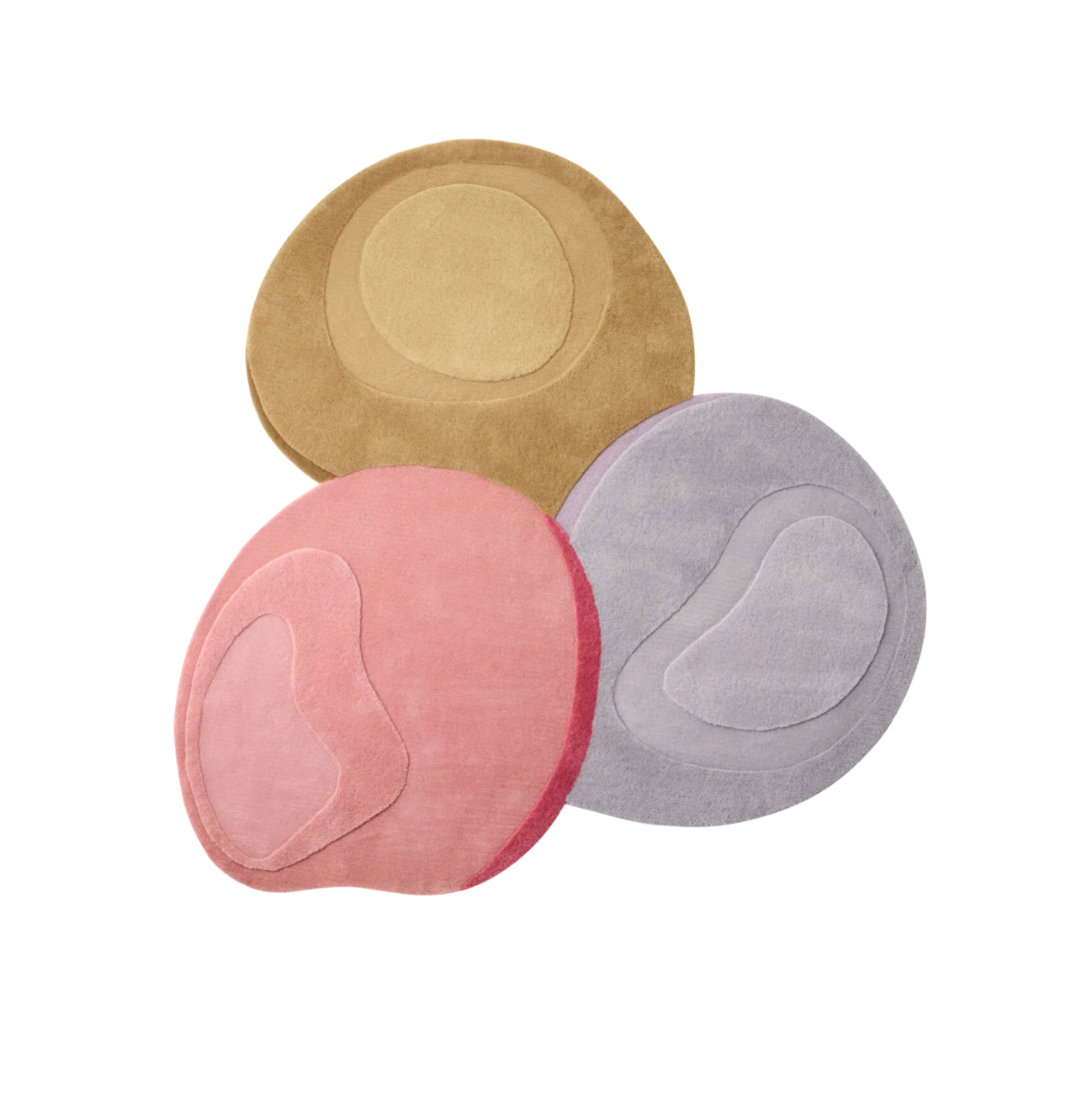Sculpt Liquid Rug - Caramel x Cotton purple x Plums