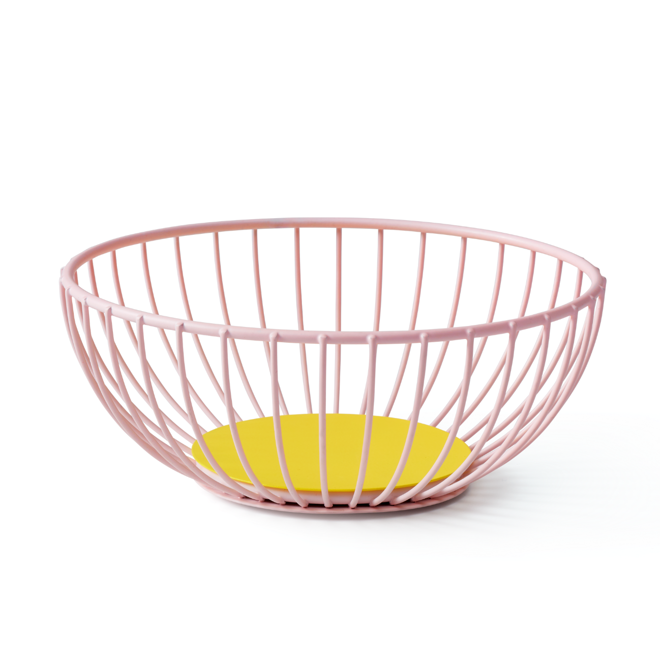 Iris Wire Basket Small - Pink/Yellow
