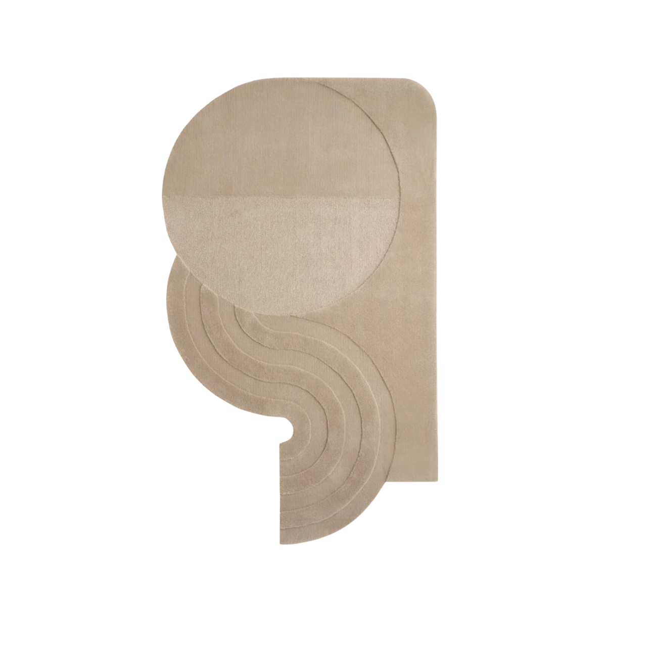 Wavy Gradient Rug - Sand