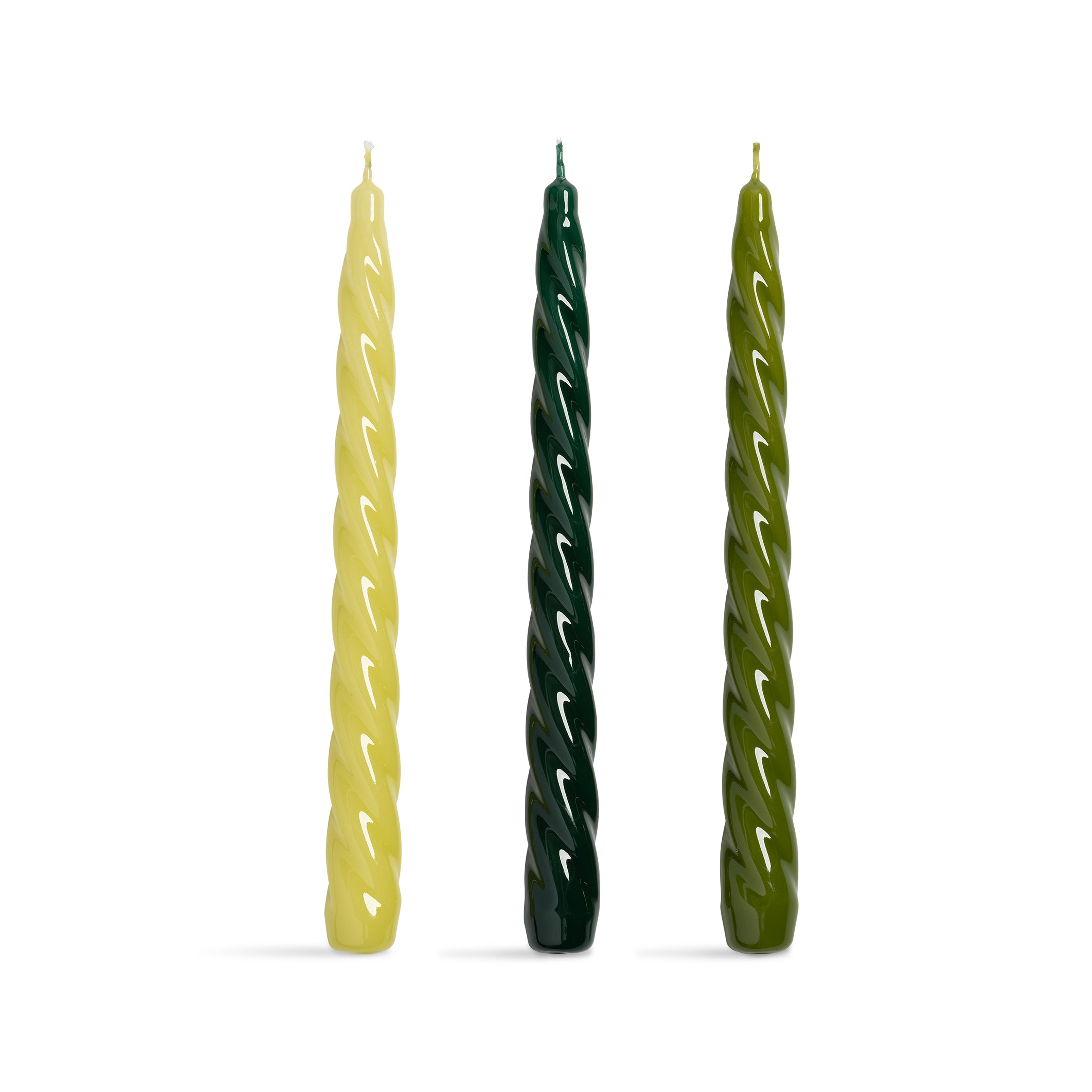 Candle bravo greens set of 3