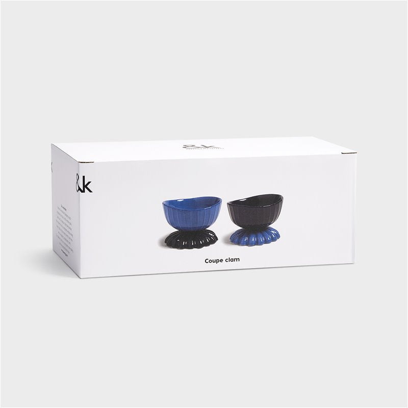 Coupe clam blue set of 2