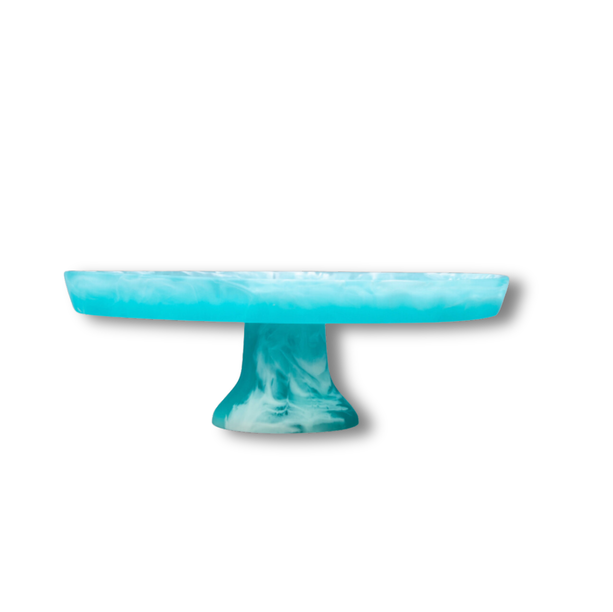 Footed Cake Stand Large - Color - Aqua